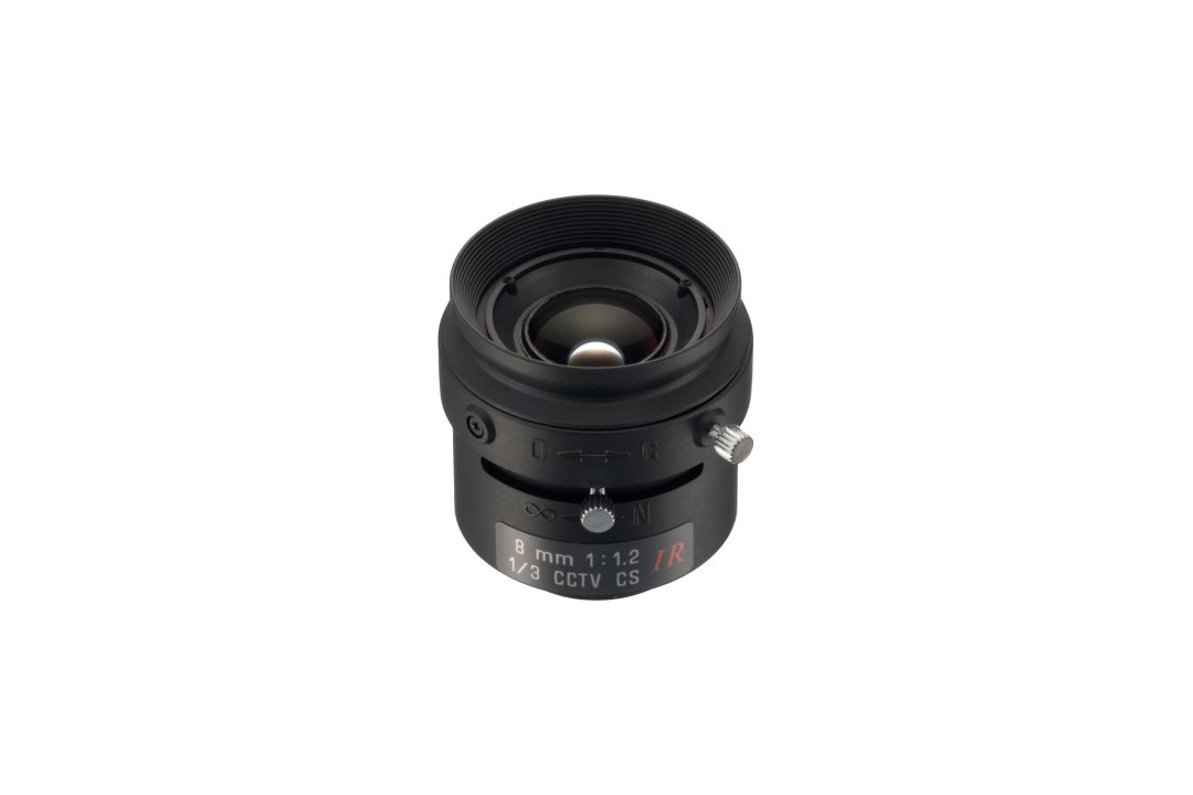 Compact 8 mm IR-Corrected CCTV Lens with CS-Mount