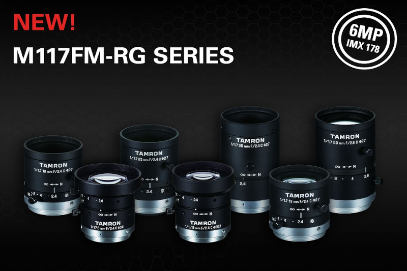 M117FM Series low-distortion industrial lenses
